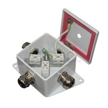 Коробка монтажная огнестойкая Гефест КМ-О (2к)-IP66, два ввода 80х80х68