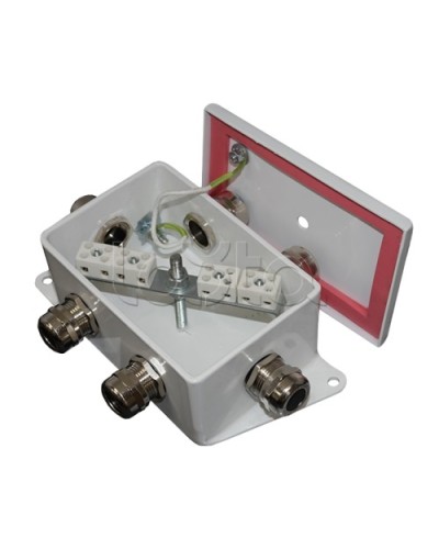 Коробка монтажная огнестойкая Гефест КМ-О (4к)-IP66-d, три ввода 120х80х68 в Нижнем Тагиле Распределительные коробки Pintop.ru