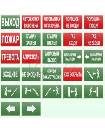 Оповещатель пожарный световой Ирсэт-Центр БЛИК-С-12М Автоматика отключена(надпись на зеленом фоне) в Нижнем Тагиле Оповещатели Pintop.ru