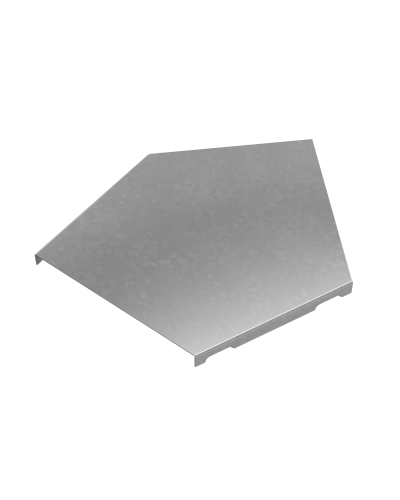 Крышка горизонтального угла 45 гр. 150 мм ПЛЮС HD КМ-Профиль (KGLplus45-150 HD) в Нижнем Тагиле Аксессуары для лотков Pintop.ru