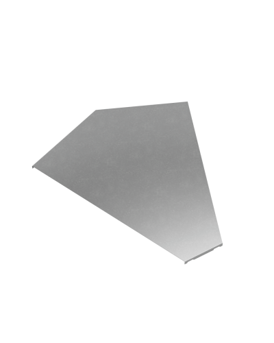 Крышка горизонтального угла 45 гр. 600 мм ПЛЮС КМ-Профиль (KGLplus45-600) в Нижнем Тагиле Аксессуары для лотков Pintop.ru