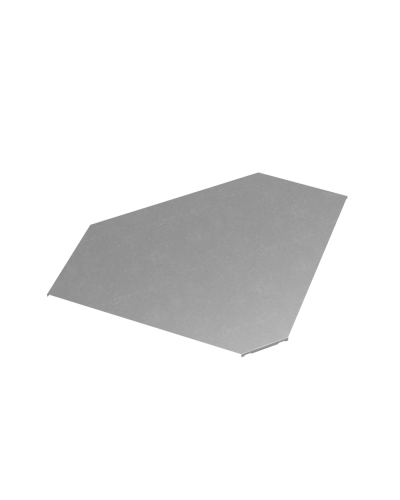 Крышка горизонтального угла 90 гр. 600 мм ПЛЮС INOX304 КМ-Профиль (KGLplus90-600 INOX304) в Нижнем Тагиле Аксессуары для лотков Pintop.ru