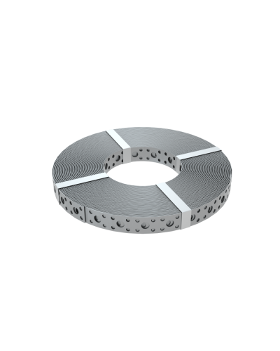 Перфорированная монтажная лента 20х1,0 мм (упак. 25 м) КМ-Профиль (PF1.0-20) в Нижнем Тагиле Аксессуары для лотков Pintop.ru