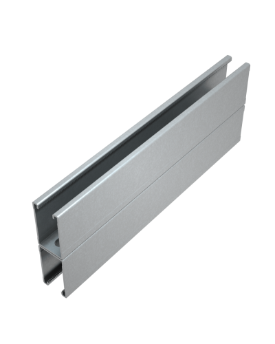 Страт-профиль двойной 41х72 L2000 мм s:1,5 HD85 КМ-профиль (2STP41-72-2000 HD85) в Нижнем Тагиле Аксессуары для лотков Pintop.ru