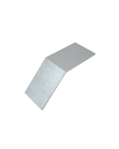 Крышка лестничного вертикального внешнего угла 45 гр. 800 мм HD85 КМ-профиль (KLVL45-800 HD85) в Нижнем Тагиле Аксессуары для лотков Pintop.ru