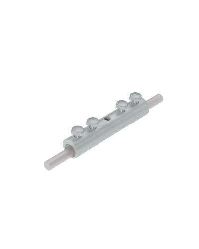 Четырехболтовой сквозной соединитель прутка Ø 5-10 мм КМ-Профиль (4SS-D5-10) в Нижнем Тагиле Крепеж Pintop.ru