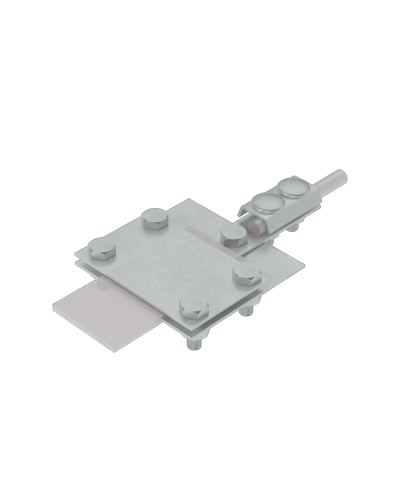 Универсальный контрольный соединитель полоса до 40 мм пруток Ø 5-8 мм HD КМ-Профиль (UKS-B40-D5-8 HD) в Нижнем Тагиле Аксессуары для лотков Pintop.ru