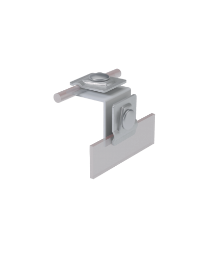 Фальцевый держатель H50 мм для прутка Ø 5-10 мм HD КМ-Профиль (FD-H50-D5-10 HD) в Нижнем Тагиле Монтажные материалы Pintop.ru