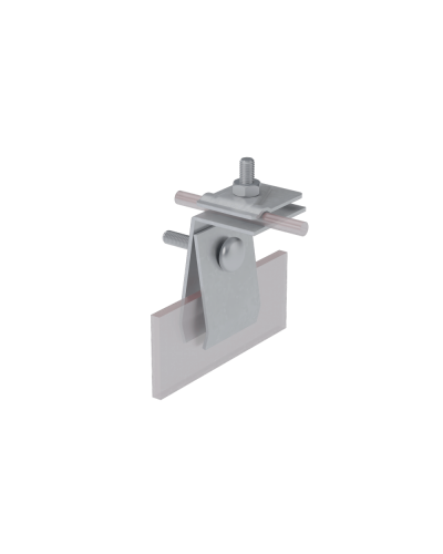 Фальцевый держатель H70 мм для прутка Ø 5-10 мм КМ-Профиль (FD-H70-D5-10) в Нижнем Тагиле Монтажные материалы Pintop.ru