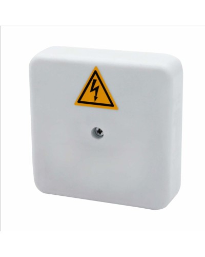 Коробка распределительная огнестойкая КРОПС-П0, IP41, габаритные размеры 75х75х20 мм, для кабелей сечением до 4 мм2, 3 клеммы КМ-Профиль (FRJB-KM-P0-4-03-КРОПС-IP41) в Нижнем Тагиле Распределительные коробки Pintop.ru