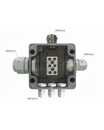 Металлическая коробка соединительная Магнито-контакт МКС 2ВК «МОРОЗ» с датчиком вскрытия корпуса (тампером), IP66/IP68 в Нижнем Тагиле Распределительные коробки Pintop.ru