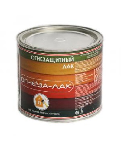 Лак огнезащитный акриловый Огнеза «ОГНЕЗА-ЛАК-ОД» для древесины и материалов изнеё, матовый, бесцветный, ведро 2,4л.(1,8 кг.) в Нижнем Тагиле Огнезащитные краски Pintop.ru