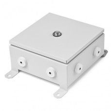 Коробка монтажная огнестойкая металлическая герметичная КМОМГ (8к х 10мм) 150х150х60 IP 54 (6 вводов) ПожТехКабель (076-451)