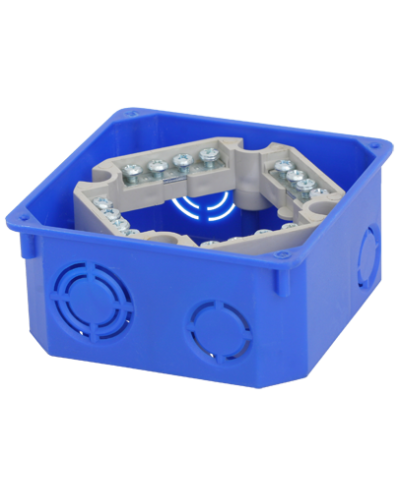 Коробка распаячная, для подштукатурного монтажа, с клеммником и крышкой, 110x110x50 (60шт/уп) ПожТехКабель 010-022 в Нижнем Тагиле Распределительные коробки Pintop.ru