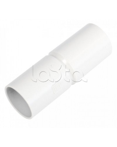 Патрубок-муфта белая д40 (20шт/220шт уп/кор) Промрукав (PR.01740б) в Нижнем Тагиле Повороты, муфты, тройники Pintop.ru