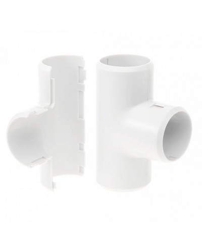 Тройник разборный белый д16 (70шт/700шт уп/кор) Промрукав (PR.07316б) в Нижнем Тагиле Повороты, муфты, тройники Pintop.ru