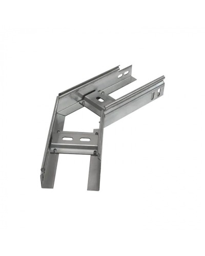 Угол горизонтальный 45 градусов лестничный 400х200 (1,2 мм) Промрукав (PR08.5265) в Нижнем Тагиле Аксессуары для лотков Pintop.ru