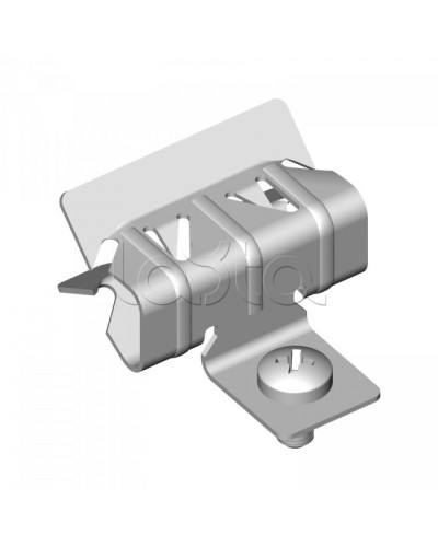 Зажим балочный 2-7 мм с отгибом и винтом М6х9 Промрукав (PR08.5818) в Нижнем Тагиле Аксессуары для лотков Pintop.ru