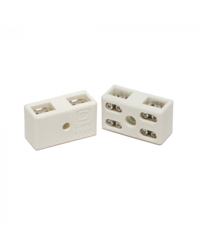 Клемма керам. латунь 6 мм² 2 пары на 8 контактов (5 шт/уп) Промрукав (PR08.7164) в Нижнем Тагиле Аксессуары для кабель-канала Pintop.ru
