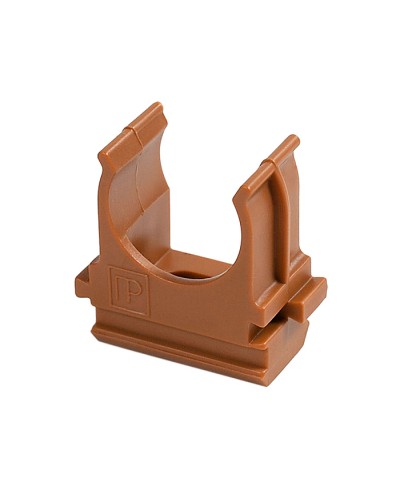 Крепёж-клипса для труб АБС-пластик бук д20 в малой упаковке (10шт/1000шт уп/кор) Промрукав (PR13.0052) в Нижнем Тагиле Держатели, клипсы, скобы Pintop.ru