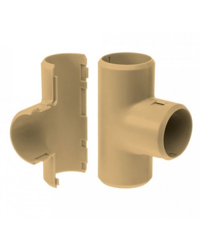 Тройник разборный сосна д32 (1шт/200шт уп/кор) Промрукав (PR13.0254) в Нижнем Тагиле Повороты, муфты, тройники Pintop.ru