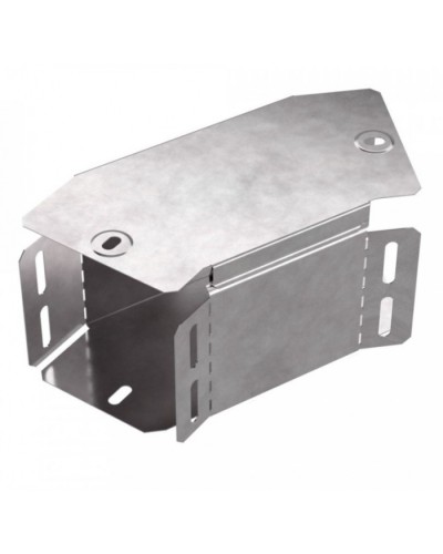 Угол горизонтальный 45 градусов с крышкой Стандарт 100х100 Промрукав (PR16.0425) в Нижнем Тагиле Аксессуары для лотков Pintop.ru