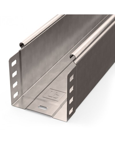 Лоток неперфорированный Стандарт INOX (AISI 409) 100х100х3000 (0,7 мм) (6 м/уп) Промрукав (PR16.2388) в Нижнем Тагиле Кабельные лотки Pintop.ru