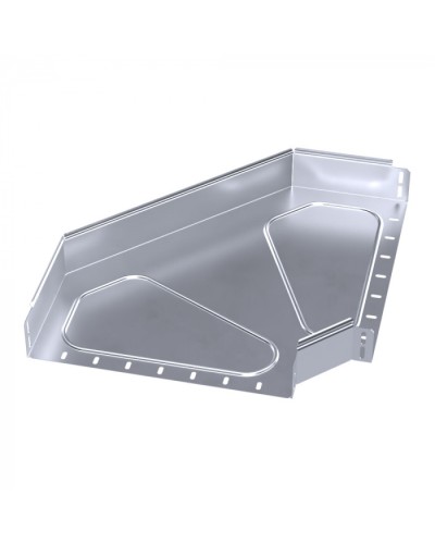 Угол горизонтальный 90 градусов Стандарт INOX (AISI 316) 400х80 Промрукав (PR16.3537) в Нижнем Тагиле Аксессуары для лотков Pintop.ru