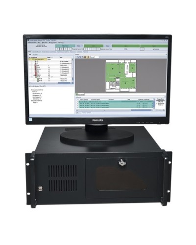 Центральный прибор индикации и управления ЦПИУ Рубеж исп.2 в Нижнем Тагиле Адресная система пожарной сигнализации РУБЕЖ Pintop.ru