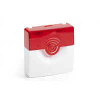 Оповещатель светозвуковой Рубеж ОПОП 124-7 24В (корпус красный)