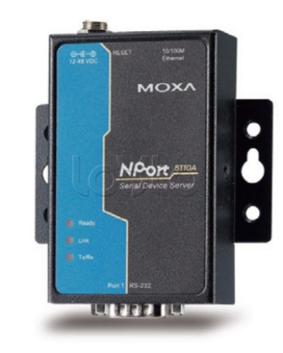 Сервер 1-портовый RS-232 в Ethernet Moxa NPort 5110A-T в Нижнем Тагиле Дополнительное оборудование для ОПС Pintop.ru