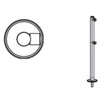 Стойка ограждения съемная односторонняя Oxgard Стойка ограждения съемная односторонняя (ВЗР 1996Р01)