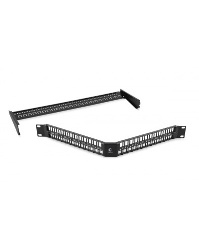 Угловая модульная патч-панель 19, 48 портов, 1U Cabeus (PLBHD-48-CON) в Нижнем Тагиле Патч панель Pintop.ru