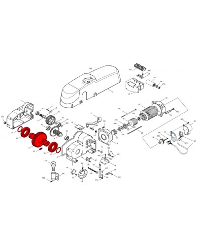 Клемная колодка подключения с держателем предохранителя Came 119RIE205 в Нижнем Тагиле Запчасти для шлагбаумов и автоматики Pintop.ru