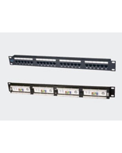 Патч-панель 19, 1U, 24xRJ45 категория 5е Eurolan (27B-U5-24BL) в Нижнем Тагиле Патч панель Pintop.ru