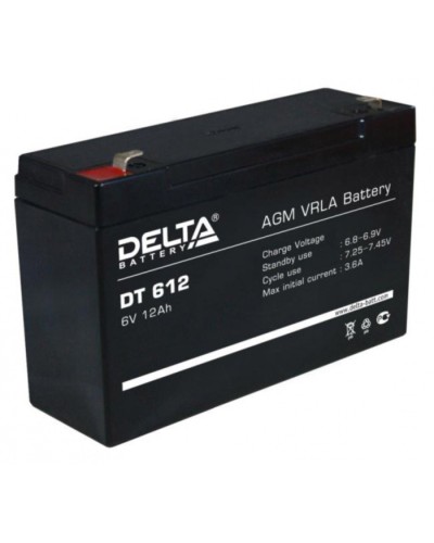 Аккумулятор свинцово-кислотный Delta DT 612 в Нижнем Тагиле Электротехническое оборудование Pintop.ru