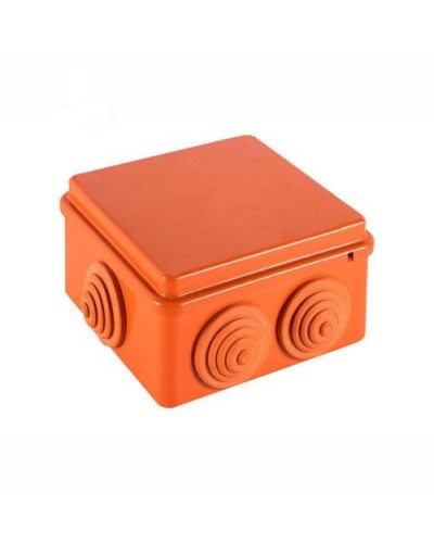 JBS100 Коробка огн. E110, о/п 100х100х55мм, без галогена, 6 вых., IP55, 10P, (0,15-2,5 мм2), цвет оранж. Экопласт (43427HF) в Нижнем Тагиле Распределительные коробки Pintop.ru
