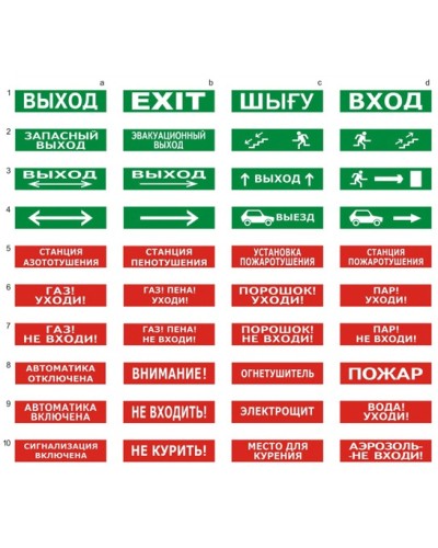 Табло световое плоское со встроенной сиреной Арсенал Безопасности Молния-24-З Аэрозоль не входи в Нижнем Тагиле Оповещатели Pintop.ru