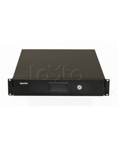 Полка (ящик) для документов Hyperline (TDR3-2U-460-RAL9004) в Нижнем Тагиле Полки для шкафов и стоек Pintop.ru