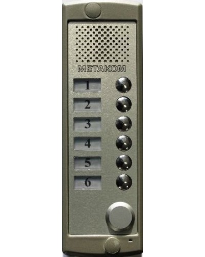 Блок вызова домофона Метаком MK6-K-RF в Нижнем Тагиле Блоки вызова многоабонентные Pintop.ru