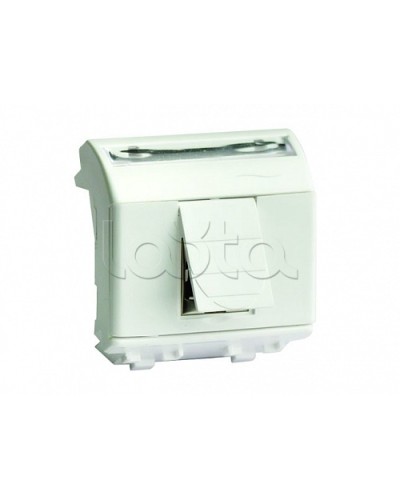 Ком.роз. RJ45 кат.6A, 8P8C, Brava, белая, 2мод DKC 76679B в Нижнем Тагиле Аксессуары для стоек и шкафов Pintop.ru