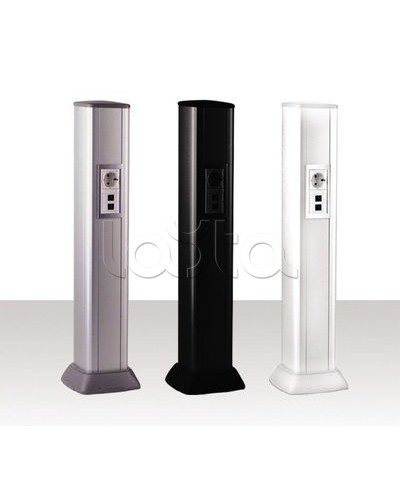 Колонна алюминевая 0,71 м, цвет черный DKC 09593 в Нижнем Тагиле Аксессуары для стоек и шкафов Pintop.ru