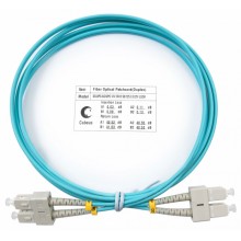 Шнур оптический duplex SC-SC 50/125 mm OM3 2м LSZH Cabeus FOP-50-SC-SC-2m