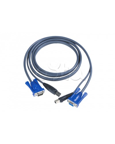 КВМ-кабель с интерфейсами USB, VGA (3м) ATEN 2L-5003U в Нижнем Тагиле Видеоусилители, Модуляторы, Делители Pintop.ru