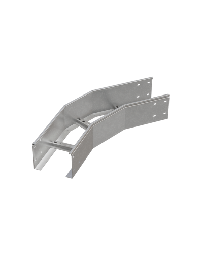 Угол лестничный горизонтальный 45 гр. 150х600х1,5 мм HD85 N КМ-профиль (LGL45-150-600-1.5 HD85 N) в Нижнем Тагиле Аксессуары для лотков Pintop.ru