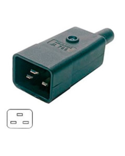 Разъем IEC 60320 C20 220В 16A на кабель Hyperline CON-IEC320C20 в Нижнем Тагиле Коммутационные изделия Pintop.ru