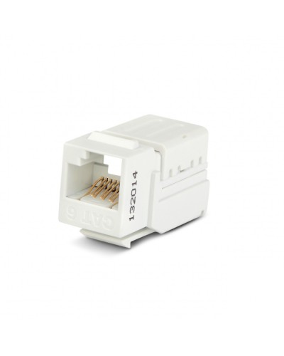 Вставка Keystone Jack RJ-45(8P8C) Hyperline KJNE-8P8C-C6-90-WH в Нижнем Тагиле Модули Keystone Pintop.ru