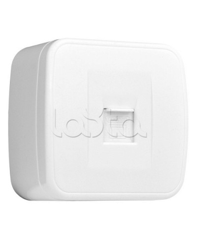 Минск Розетка RJ-45 1-местная, ОП 1А, 120В, белая EKF Basic (EGK01-035-10) в Нижнем Тагиле Розетки компьютерные и телефонные Pintop.ru