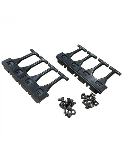 Кабельная гребенка 4U универс, с пальцами глубиной 106 мм, 2 шт. в комп, черная LANMASTER (LAN-DC-CB-4U-PF/S) в Нижнем Тагиле Аксессуары для стоек и шкафов Pintop.ru