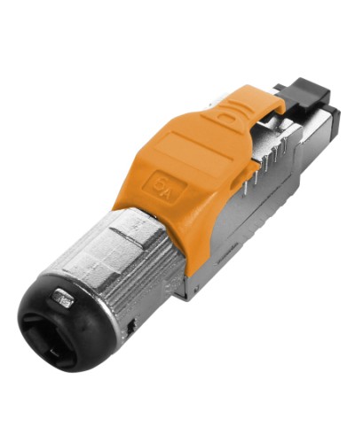 Разъем полевой оконцовки RJ-45 Hyperline (PLUE-8P8C-S-C6A-SH-OR) в Нижнем Тагиле Коннекторы Pintop.ru